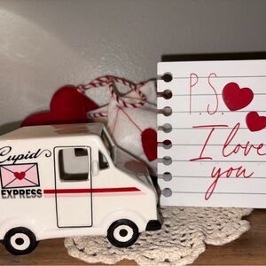 Cupid Express Ceramic Truck Decor